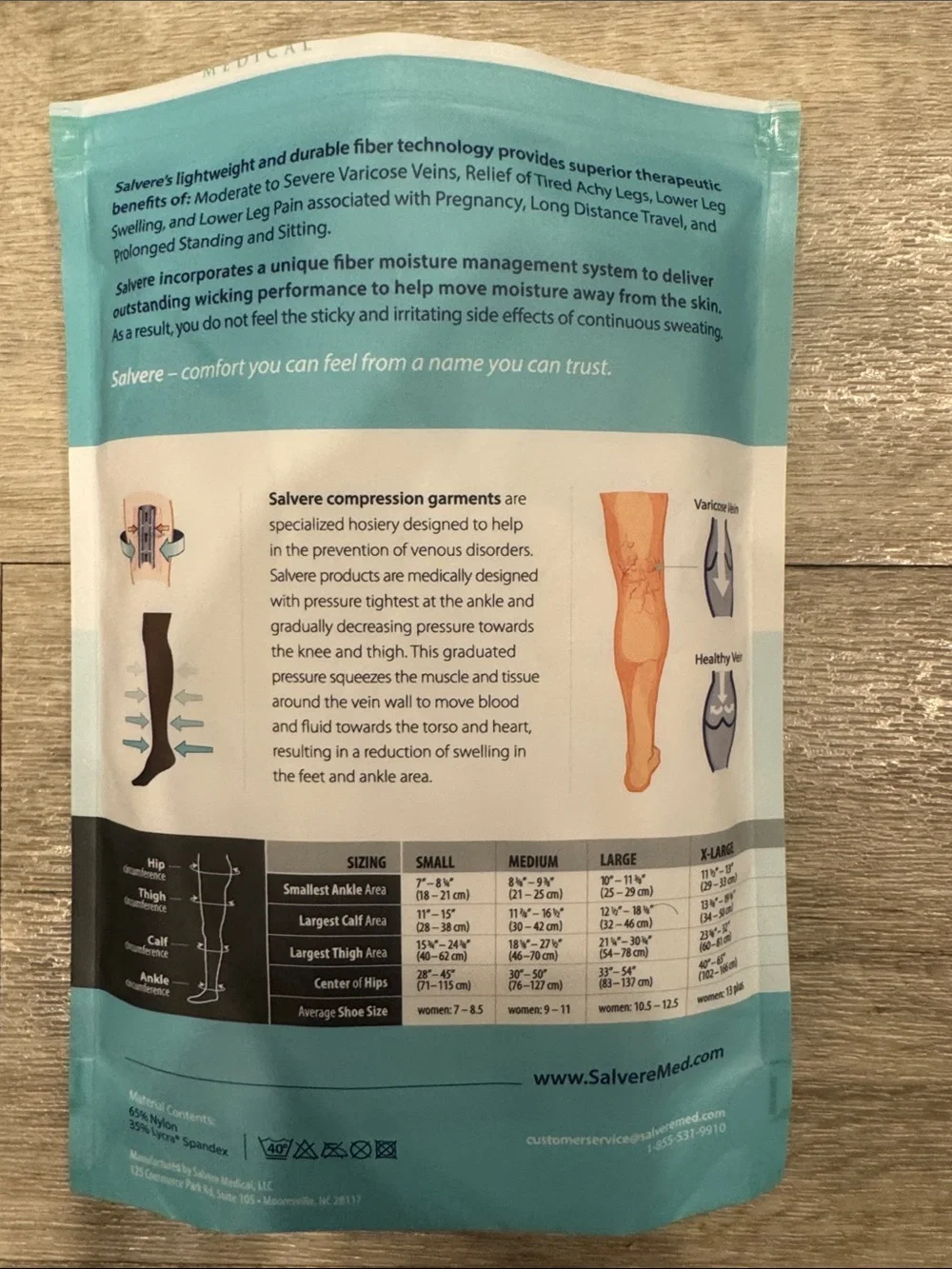 Salvere medical pantyhose